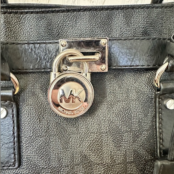 Michael Kors Black Leather Satchel - Picture 3 of 16